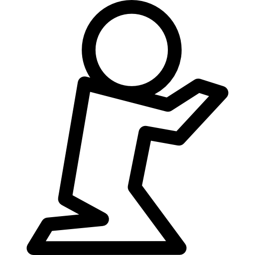 Praying silhouette
